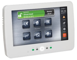 DSC touchscreen alarm keypad