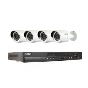 Four-channel IP AI security camera system